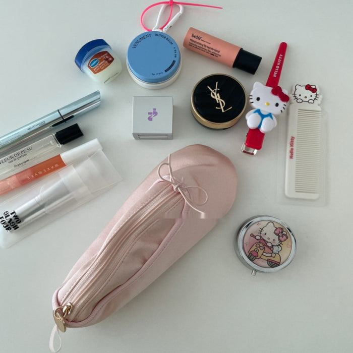Bow Pencil Case Ballet Shoe Makeup Bag