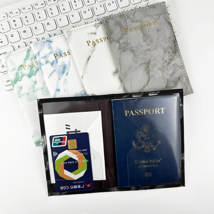 Marbling Passport Cover Multifunctional