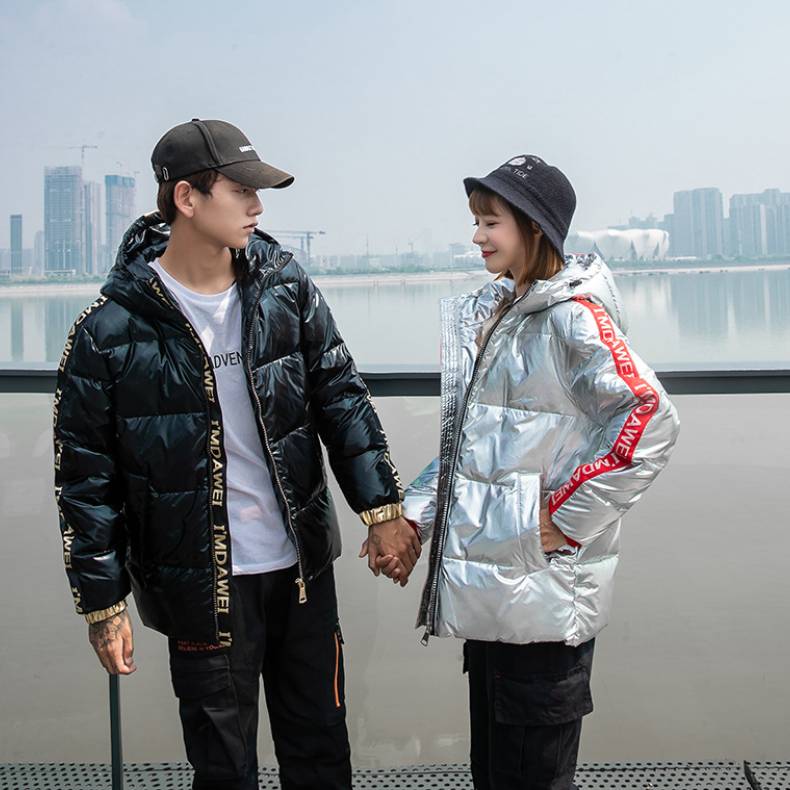 Doudoune brillante pour homme, nouvelle doudoune épaisse et ample à capuche