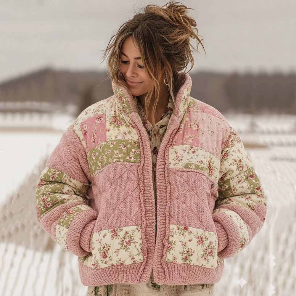 Women's Fashionable Digital Print Cardigan Coat