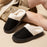 Women's Non-slip Platform Plush Cotton Slippers