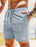 Lace-up Drawstring Shorts Summer Corduroy Sports Short Pants Mens Clothing