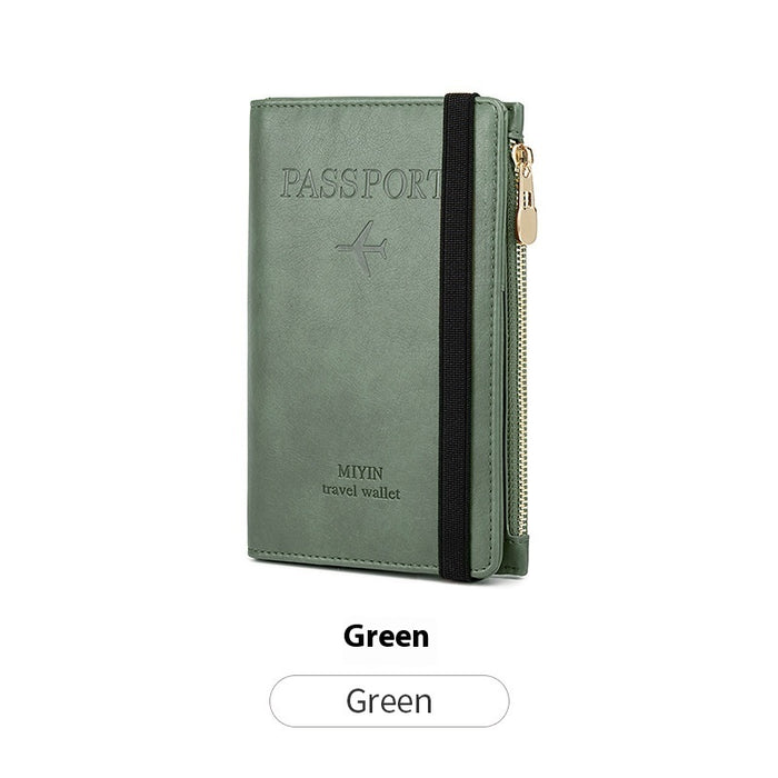 Cartera para pasaporte multifuncional con RFID ultrafina