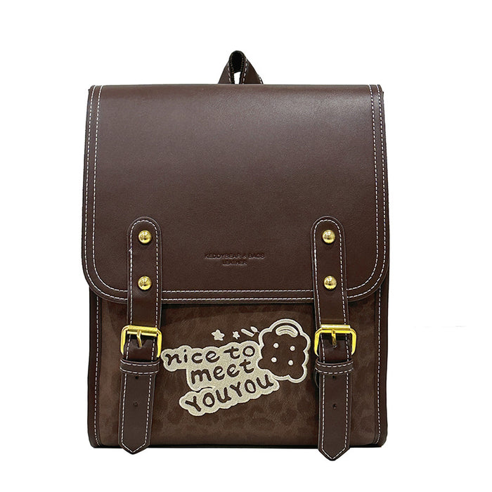 Sac à dos décontracté de style occidental simple, de haute qualité et de grande capacité, idéal pour les trajets quotidiens et la ville.