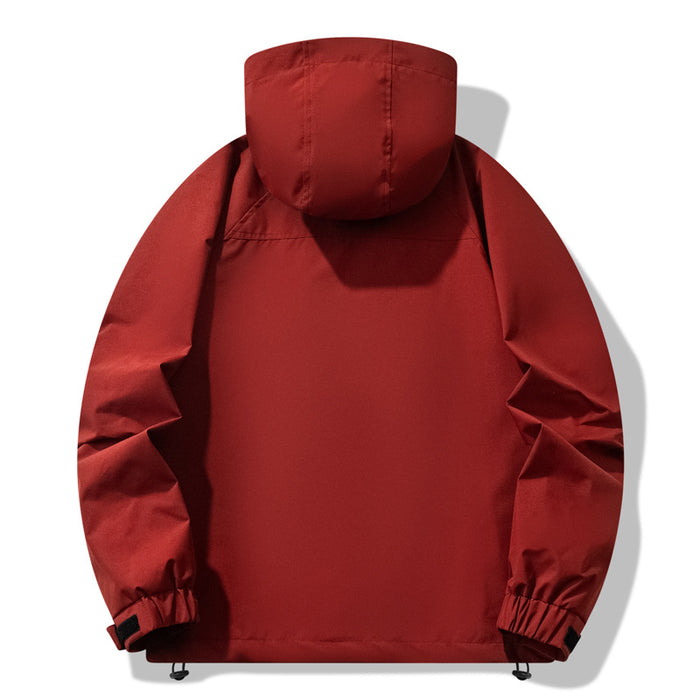 Veste imperméable et coupe-vent trois-pièces pour l'extérieur