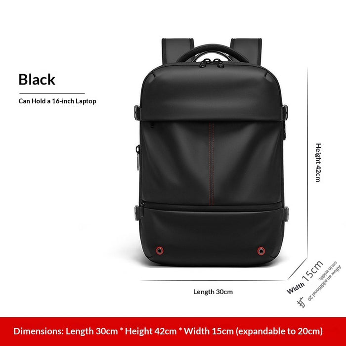 Sac pour ordinateur portable à grande capacité, résistant à l'eau et extensible, idéal pour les voyages d'affaires