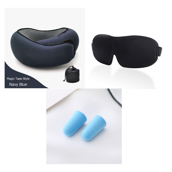 Travel Neck Pillow Non-Deformed Airplane Pillow Travel Neck Cushion Durable U-Shaped Travel Memory Cotton Nap Neck Pillow
