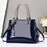 Fashionable Patent Leather Glossy Handbag Large-Capacity Casual Shoulder Crossbody Bag