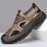 Summer Breathable Men's Sandals Hollow Mesh Surface Casual All-match Hole Outdoor Travel Soft Bottom Slip On Beach Shoes