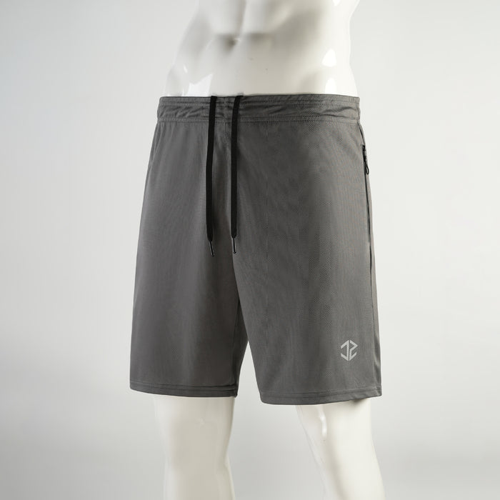 Short homme tendance et décontracté, séchage rapide, idéal pour l'entraînement en extérieur, fermeture éclair à cinq points, poches.