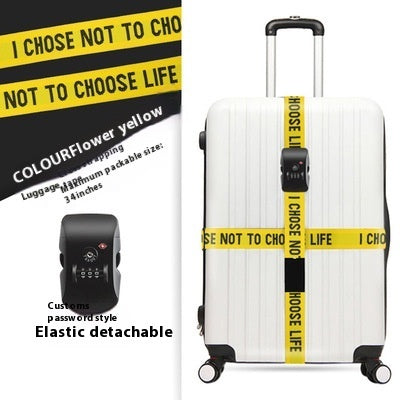 Sangle de valise avec verrouillage par mot de passe pour chariot de voyage