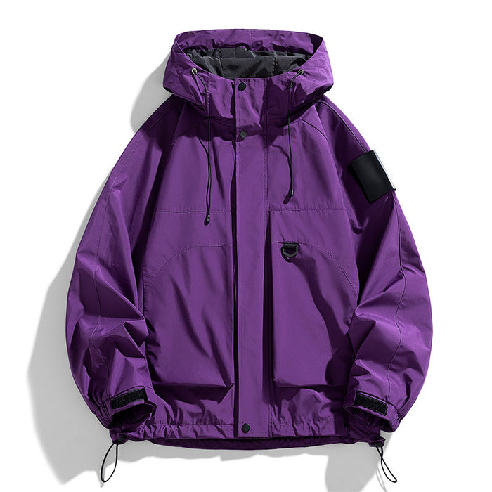 Veste homme coupe-vent imperméable, vêtements de loisirs et de travail tendance