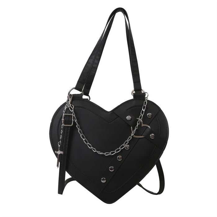 Sac bandoulière en forme de cœur, mignon et original, de style coréen