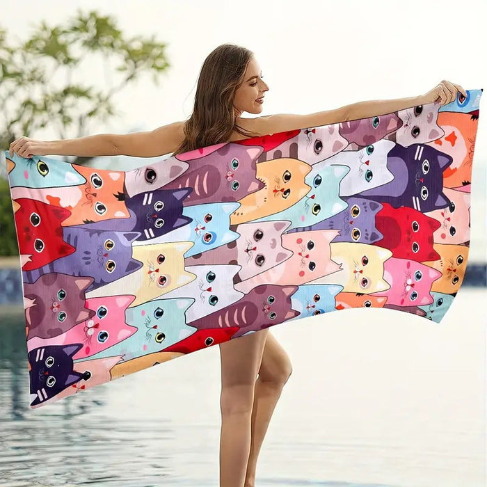 Creative Printing Microfiber Beach Towel