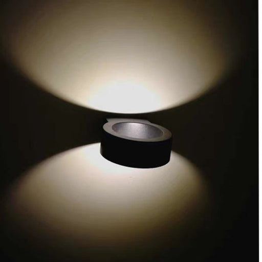 Applique murale ronde d'extérieur, applique murale de jardin moderne et simple