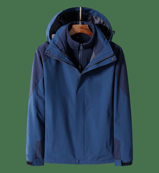 Veste trois-en-un imperméable et thermique amovible pour le travail