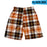 Men's Plaid Shorts Casual Beach Pants