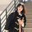 Long Black Toggle Button Wool Coat Women's Woolen Coat