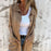 Ins Single Breasted Lapel Knitted Coat Fashion Pocket Long Sleeve Cardigan  Jacket Women's Clothing