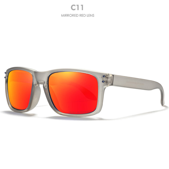 Lunettes de soleil carrées de sport multicolores pour hommes et femmes