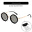 ND Adjustable New Punk Cross-mirror Rotating Color-changing Polarized Sun Glasses