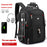 Computer Backpack Large Capacity 1680D Waterproof Multifunctional Shoulder Bag