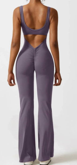 Body de yoga moulant décontracté ajouré sans coutures pour femmes