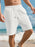 Short de sport à lacets multi-poches pour homme, pantalon de plage rayé