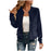 Round-neck Zip-up Deerskin-fleece Short Jacket Flight Suit