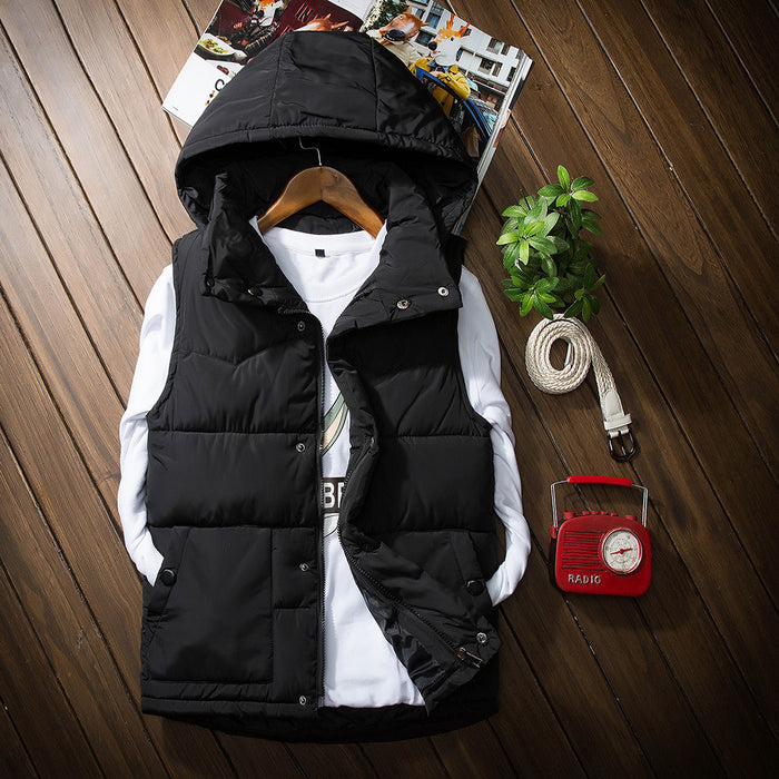 Autumn And Winter New Couple Down Cotton Men's Vest Sleeveless Jacket