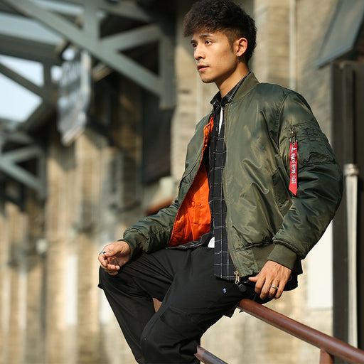 Autumn And Winter Thermal Cotton-padded Clothes Alpha Baseball Jacket Men's Waterproof