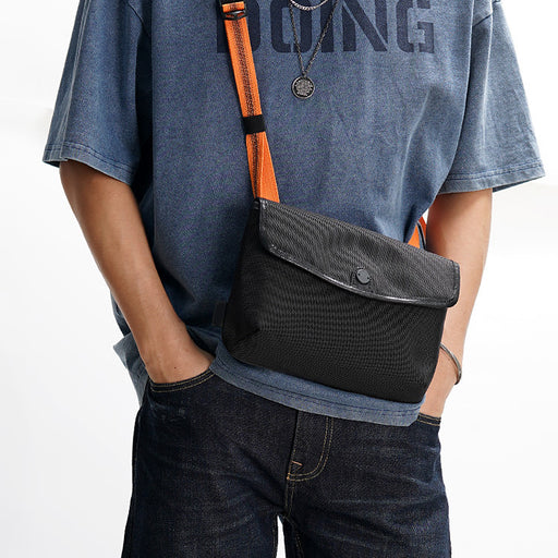 Sac bandoulière de voyage portable bicolore avec fermeture magnétique antivol en nylon balistique