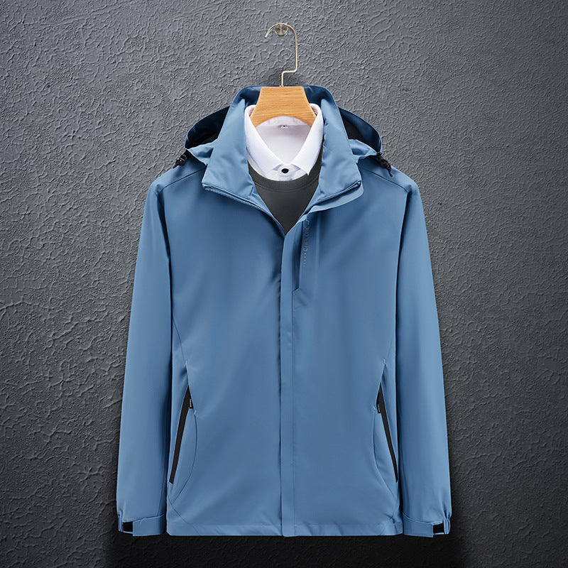 Chaqueta de asalto para hombre, impermeable, para deportes al aire libre, para montañismo, gabardina