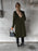Double Breasted Lapel Coat Winter Fashion Solid Slim Long Jacket Long Sleeve Tops Womens Clothing