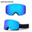 Lunettes de ski double couche antibuée pour la protection des yeux