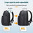 Business Casual Large Capacity Scalable Business Trip Travel Laptop Bag Backpack Men
