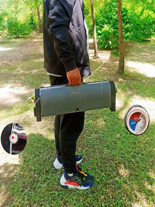 Horno de vacío portátil sin humo para exteriores, parrilla para exteriores