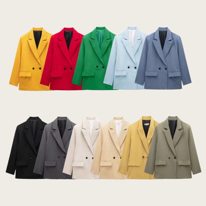 Blazer croisé décontracté d'été