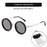 ND Adjustable New Punk Cross-mirror Rotating Color-changing Polarized Sun Glasses