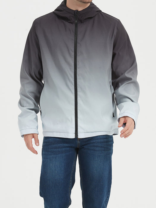 Men's Hooded Raincoat Men's Outdoor Mountaineering Shell Jacket Windproof Waterproof Men's Jacket Tide