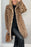 Fall Winter Leopard Print Plush Mid-length Coat