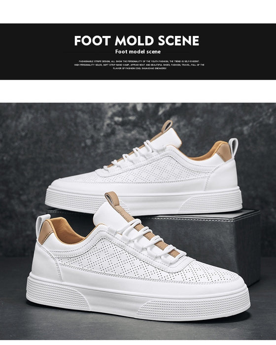 Zapatillas deportivas informales con cordones y suela gruesa