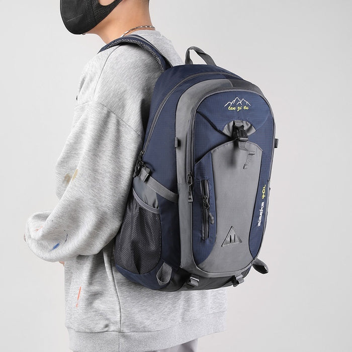 Sac à dos de montagne pour homme en polyester, grande capacité