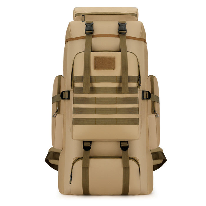 Canvas Large Capacity Backpack Travel Bag Men's Backpack Outdoor Sports Mountaineering Bag Hiking Retro Military Bag