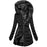 Women's Thick Cotton Coat With A Large Fur Collar