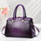 Patent Leather Large-Capacity Commuter Handbag European And American Style