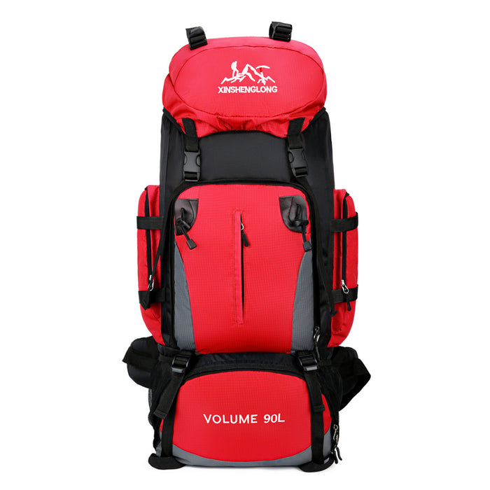 90L Large Capacity Lightweight Backpack For Men And Women, Outdoor Hiking Bag, Waterproof Hiking Bag, Tourist Work Bag