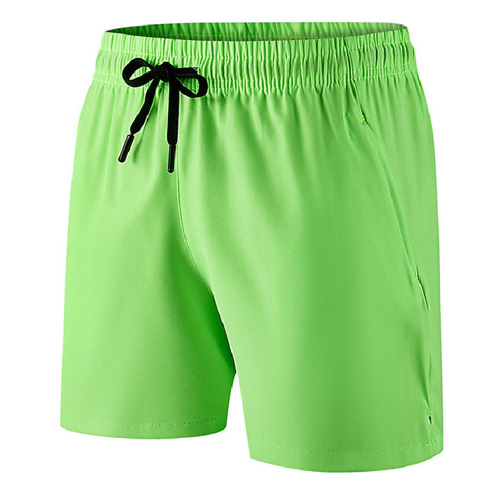 Short de plage en soie glacée pour homme, grande taille, idéal pour les loisirs et le sport.