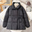 Winter Plaid Sewing Lapel Coat With Lace-up Design Fashion Loose Solid Thick Jacket Outerwear Women's Clothing