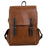 Authentic Leather Tactile Feel Retro Campus Outdoor Travel Backpack